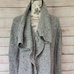 MICHAEL KORS SHAWL COLLAR MERINO WOOL and ALPACA LONG CARDIGAN SWEATER